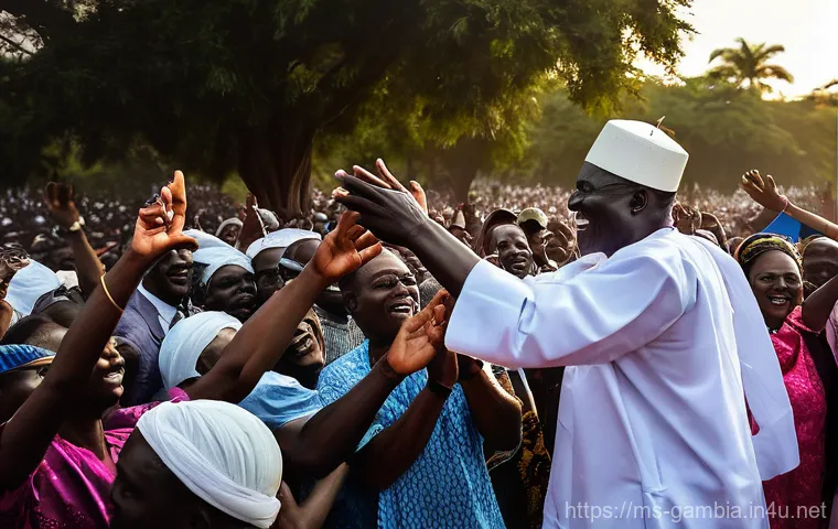 감비아 내전 및 분쟁 역사 - **Prompt 2: Under the Shadow of Suppression in Jammeh's Gambia**
    "A candid, slightly somber stre...
